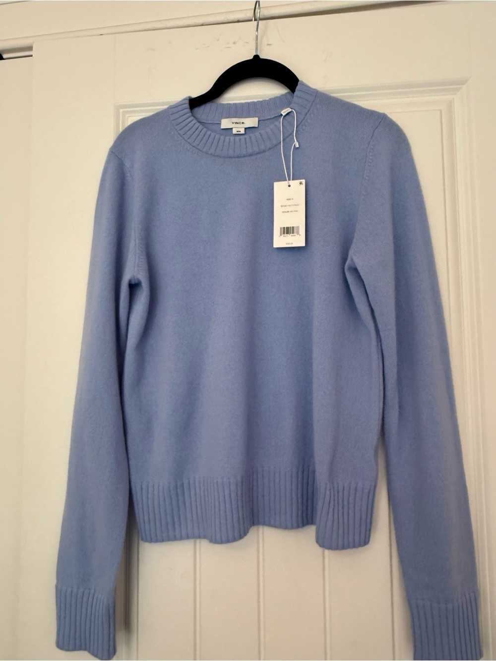 Vince Light Blue Crewneck Cashmere Sweater